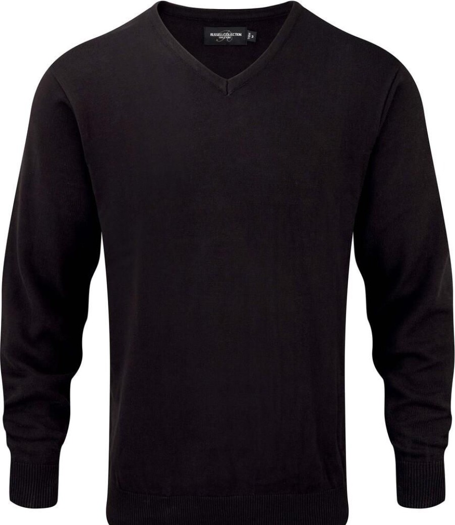 Truien Russell Collection | Russell Collection Ru710M - V-Hals Gebreide Pullover