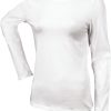 T-Shirts Kariban | Kariban K383 - Dames T-Shirt Met Ronde Hals En Lange Mouwen