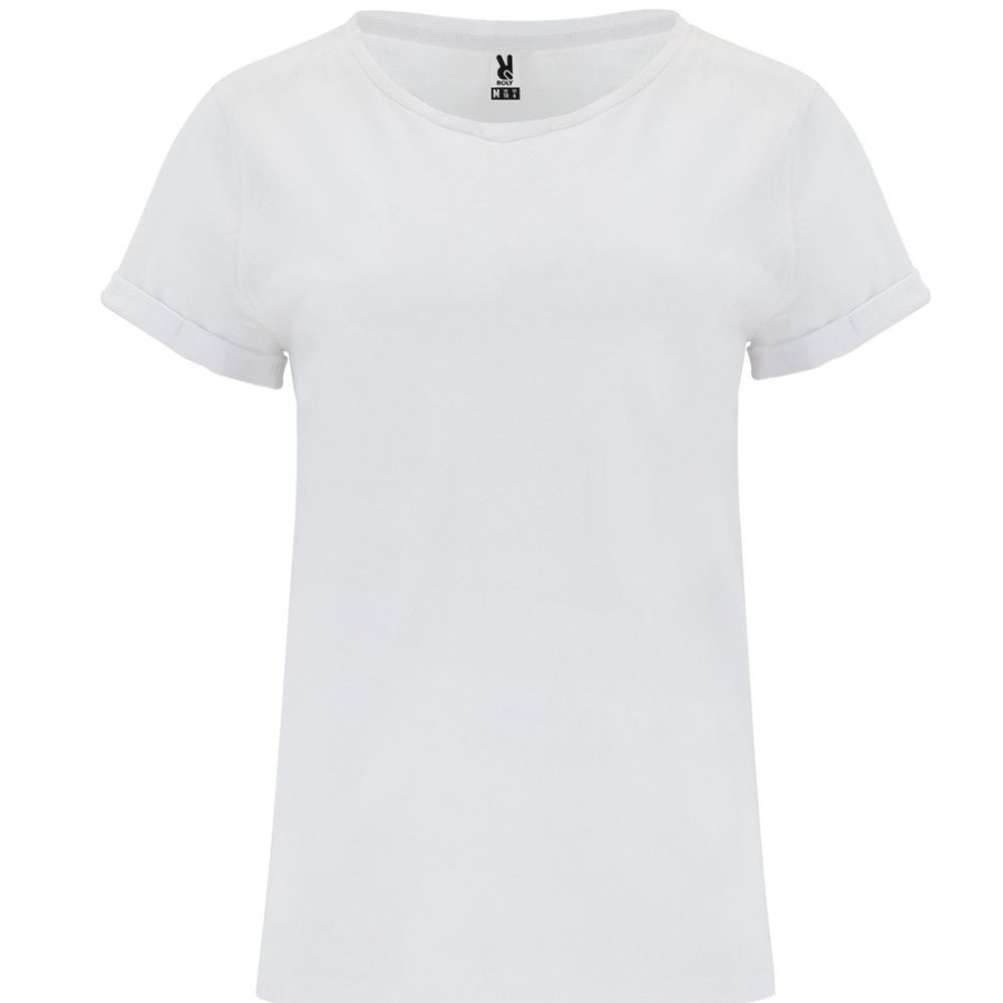 T-Shirts Roly | Roly Ca6643 - Cies Dames T-Shirt Met Korte Mouwen