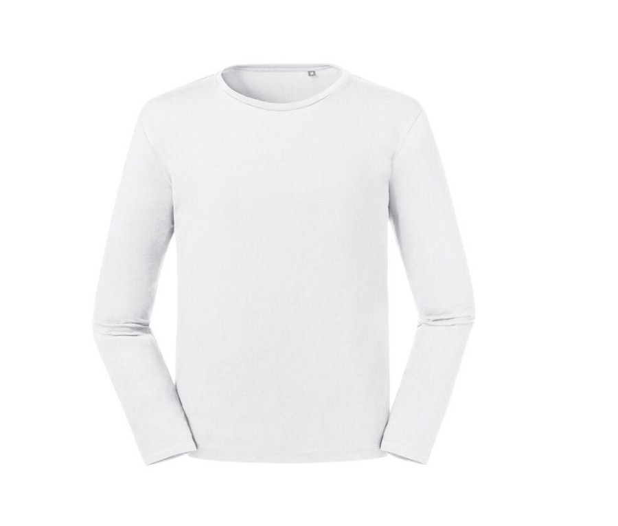 T-Shirts Russell | Russell Ru100M - Men'S Organic Long Sleeve T-Shirt