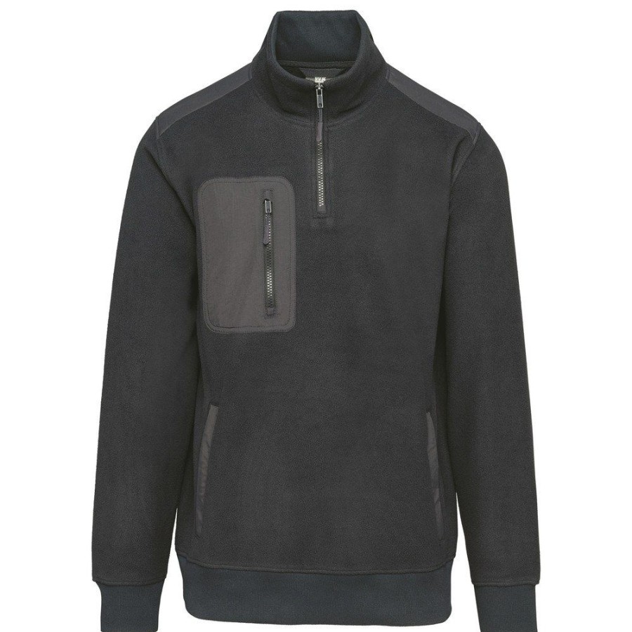 Truien WK. Designed To Work | Wk. Designed To Work Wk905 - Eco-Friendly Fleece Met Ritskraag Unisex