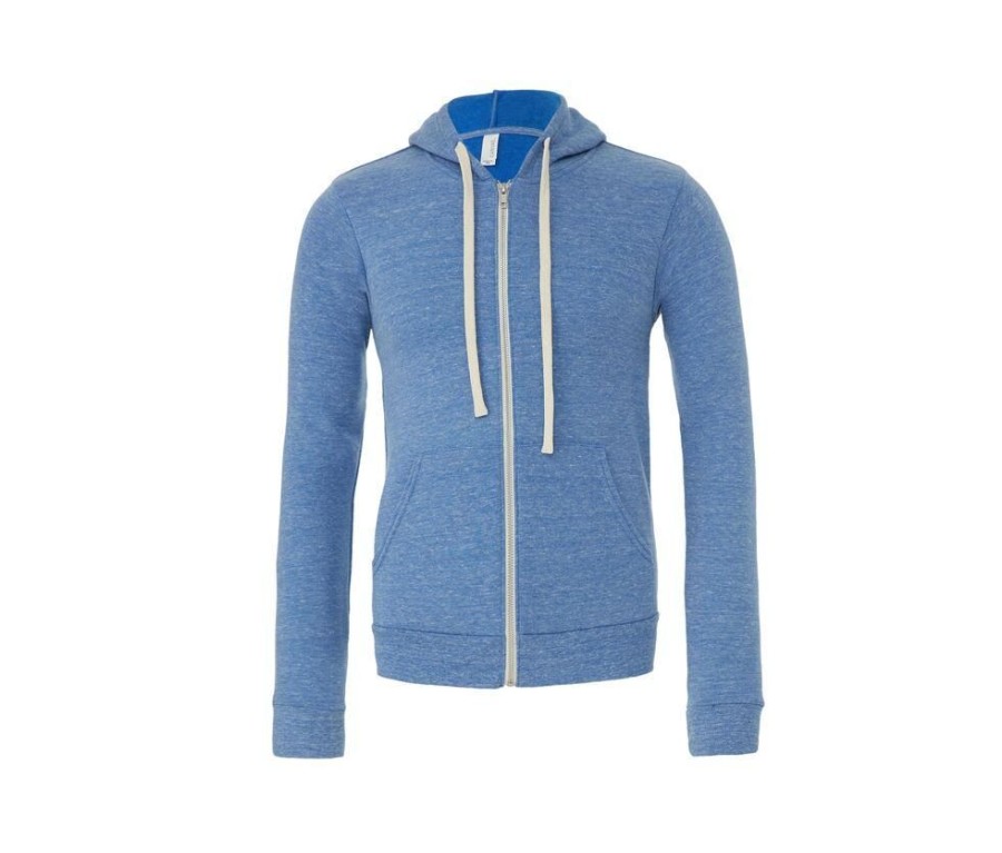 Truien Bella+Canvas | Bella + Canvas Be3909 - Triblend Hoodie Met Rits