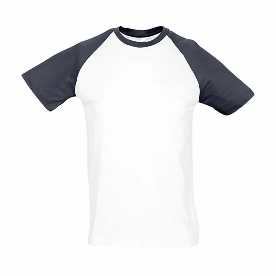 T-Shirts Sol's | Sol'S 11190 - Funky Heren Tweekleurig T Shirt Met Raglan Mouwen