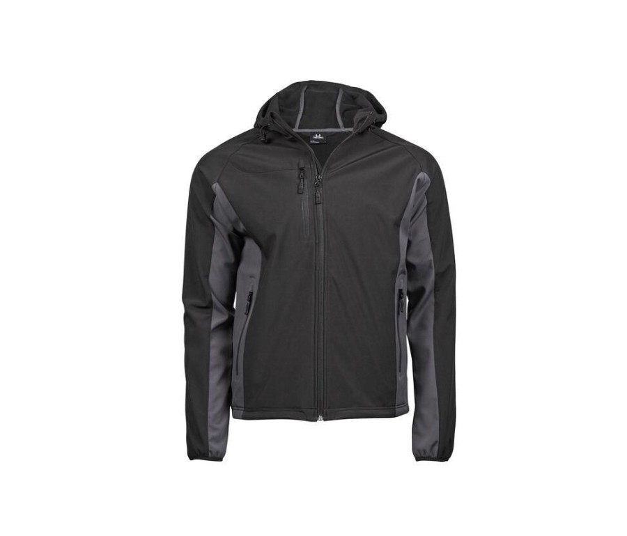 Truien Tee Jays | Tee Jays Tj9514 - Veste Softshell A Capuche 3 Couches Homme