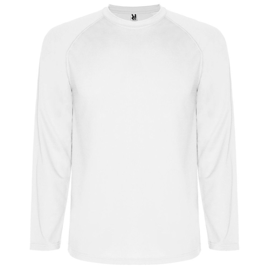 T-Shirts Roly | Roly Ca0415 - Montecarlo L/S T-Shirt Met Lange Raglanmouwen In Technisch Weefsel