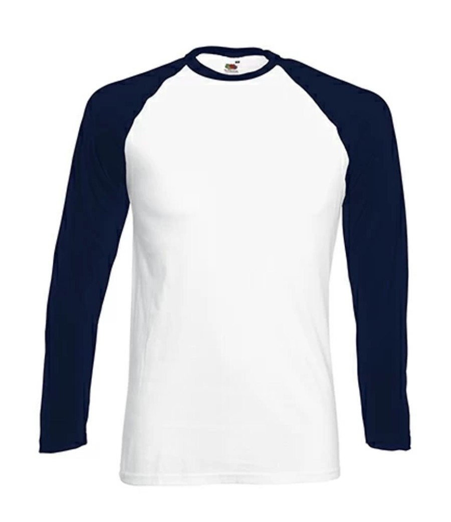 T-Shirts Fruit of the Loom | Fruit Of The Loom 61-028-0 - Baseball Longsleeve T-Shirt