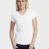 T-Shirts Neutral | Neutral O81005 - T-Shirt Met V-Hals Voor Dames