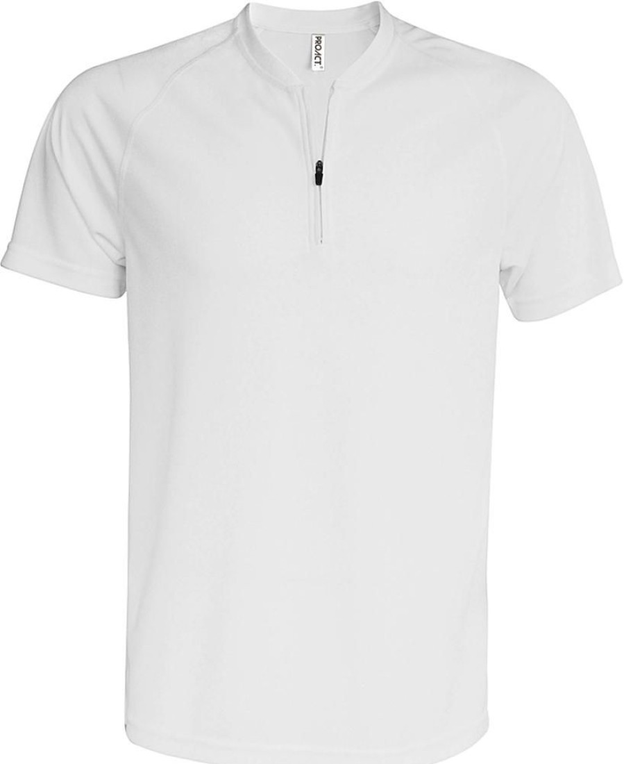 T-Shirts Proact | Proact Pa486 - Heren Sportshirt Met Ritskraag