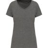 T-Shirts Kariban | Kariban K3003 - Dames-T-Shirt Supima® V-Hals Korte Mouwen