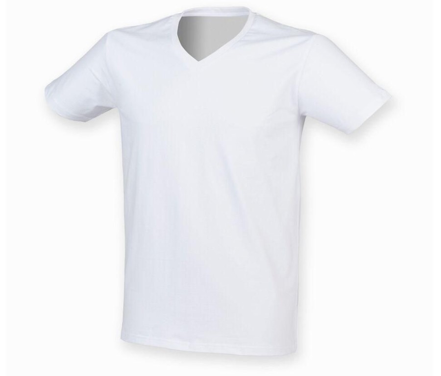 T-Shirts Skinnifit | Skinnifit Sf122 - The Feel Good Heren V-Hals