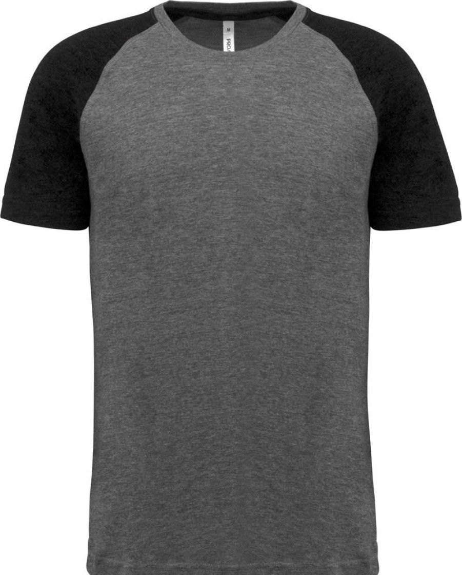 T-Shirts Proact | Proact Pa4010 - Tweekleurig Triblend Sport-T-Shirt Met Korte Mouwen Volwassene