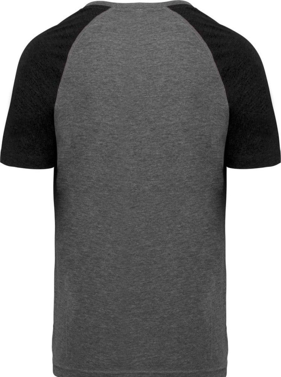 T-Shirts Proact | Proact Pa4010 - Tweekleurig Triblend Sport-T-Shirt Met Korte Mouwen Volwassene