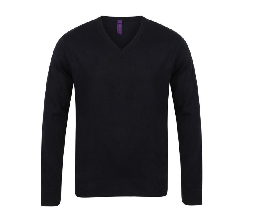 Truien Henbury | Henbury Hy720 - Sweater V-Hals Heren