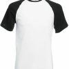 T-Shirts Fruit of the Loom | Fruit Of The Loom Sc61026 - Korte Mouw Baseball T (61-026-0)