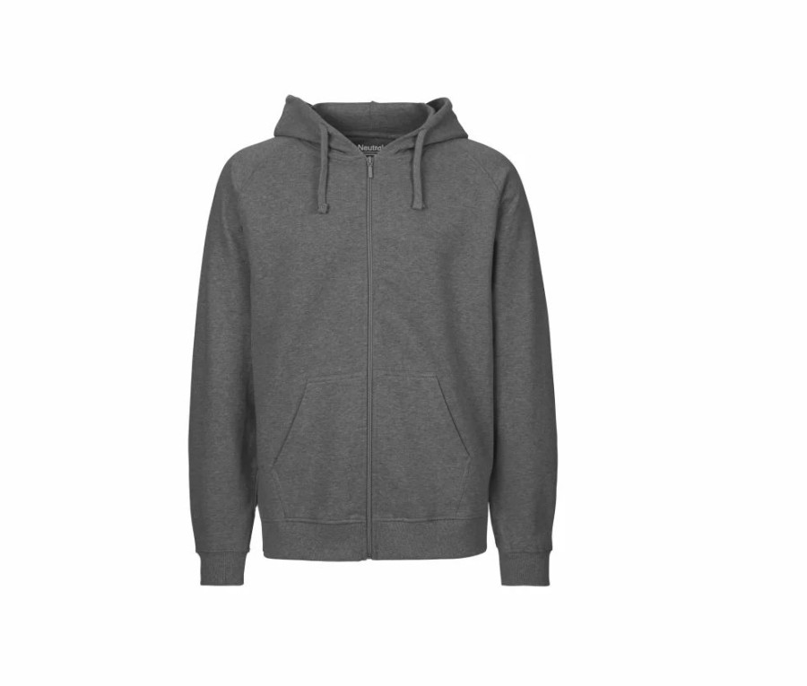 Truien Neutral | Neutral O63301 - Hoodie Rits Heren