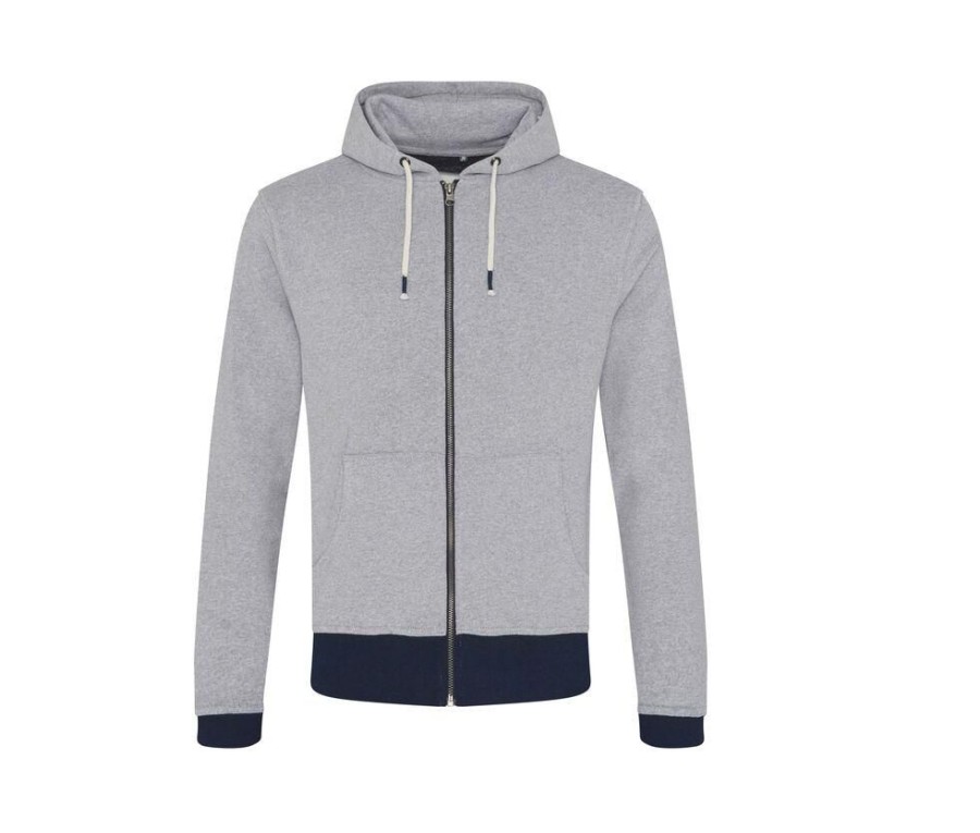 Truien ECOLOGIE | Ecologie Ea051 - Hoodie Rits Gerecycled Katoen