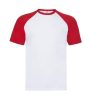 T-Shirts Fruit of the Loom | Fruit Of The Loom Sc237 - Korte Mouw Baseball T (61-026-0)