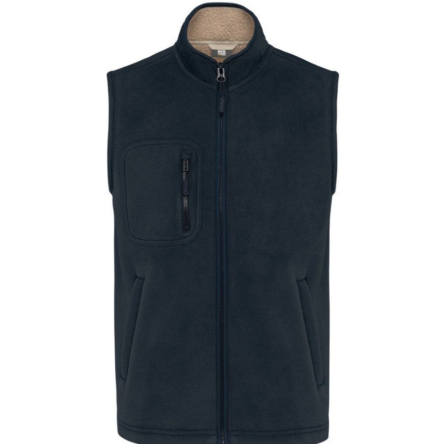 Truien WK. Designed To Work | Wk. Designed To Work Wk610 - Fleece Bodywarmer Met Binnenkant Van Sherpa Uniseks