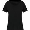 T-Shirts Kariban | Kariban K399 - Bio Dames-T-Shirt Kraag Met Onafgewerkte Rand Korte Mouwen