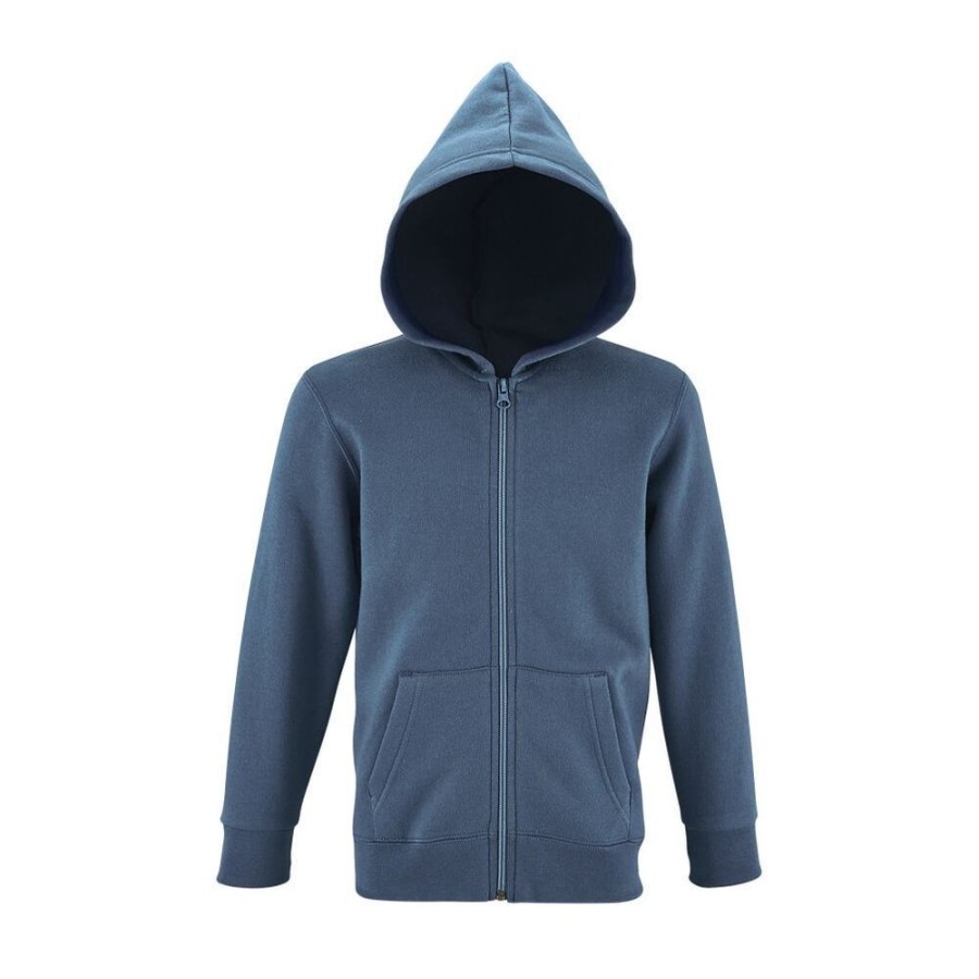 Truien Sol's | Sol'S 02092 - Stone Kids Hoodie Met Rits