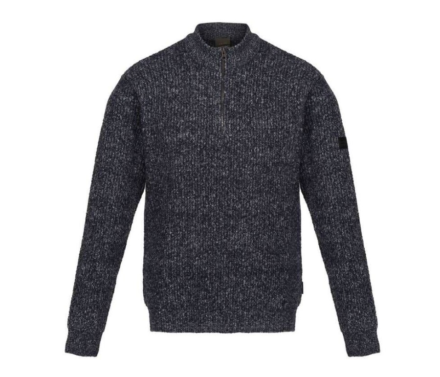 Truien Regatta | Regatta Rgf673 - Soloman Zip-Neck Knitted Pullover