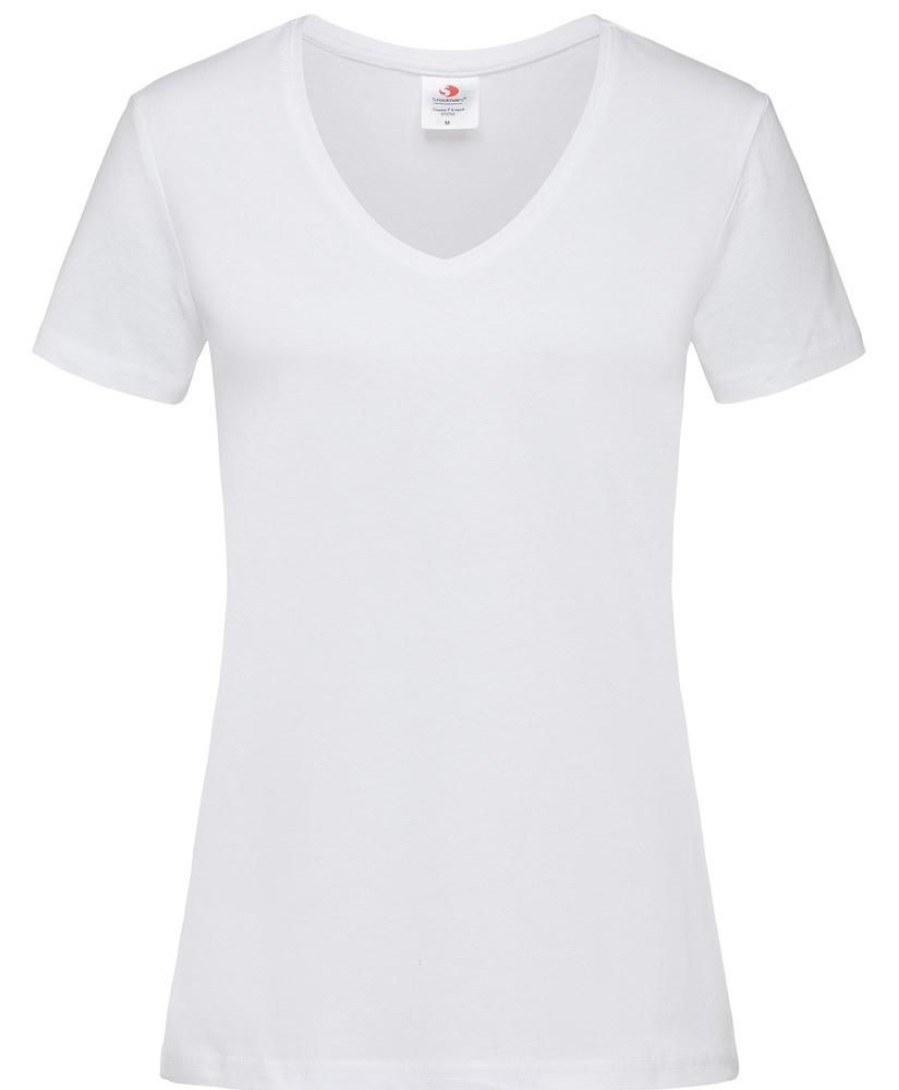 T-Shirts Stedman | Stedman Ste2700 - V-Hals T-Shirt Voor Vrouwen