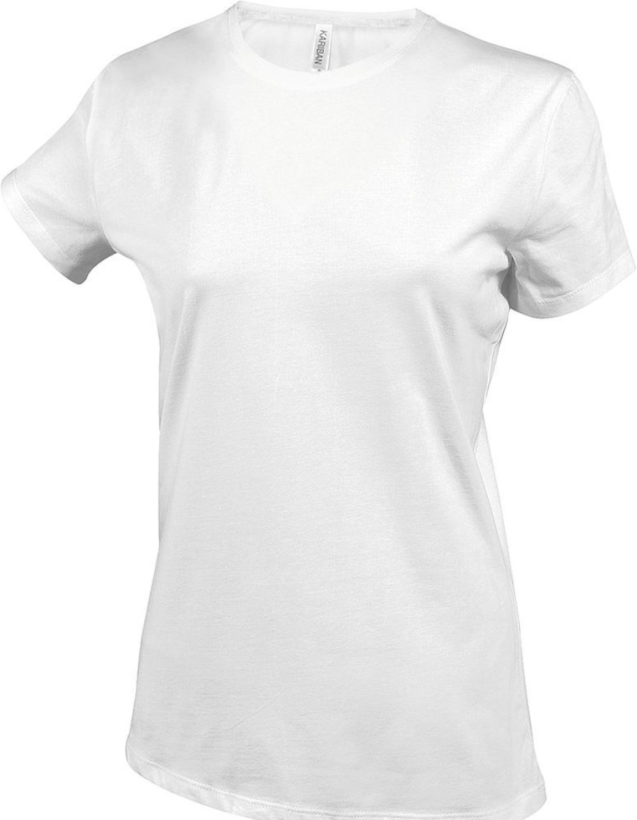 T-Shirts Kariban | Kariban K380 - Dames T-Shirt Met Ronde Hals