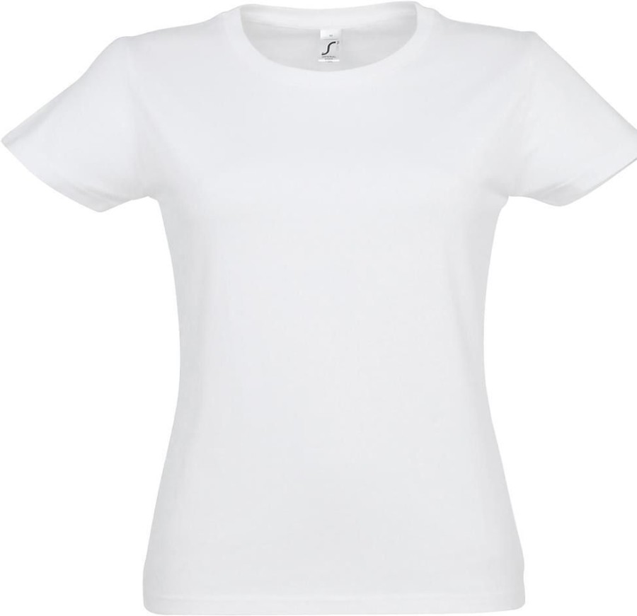 T-Shirts Sol's | Sol'S 11502 - Imperial Women Dames T Shirt Ronde Hals