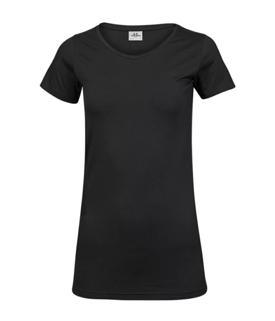 T-Shirts Tee Jays | Tee Jays Tj455 - Womens Fashion Stretch Tee Extra Length