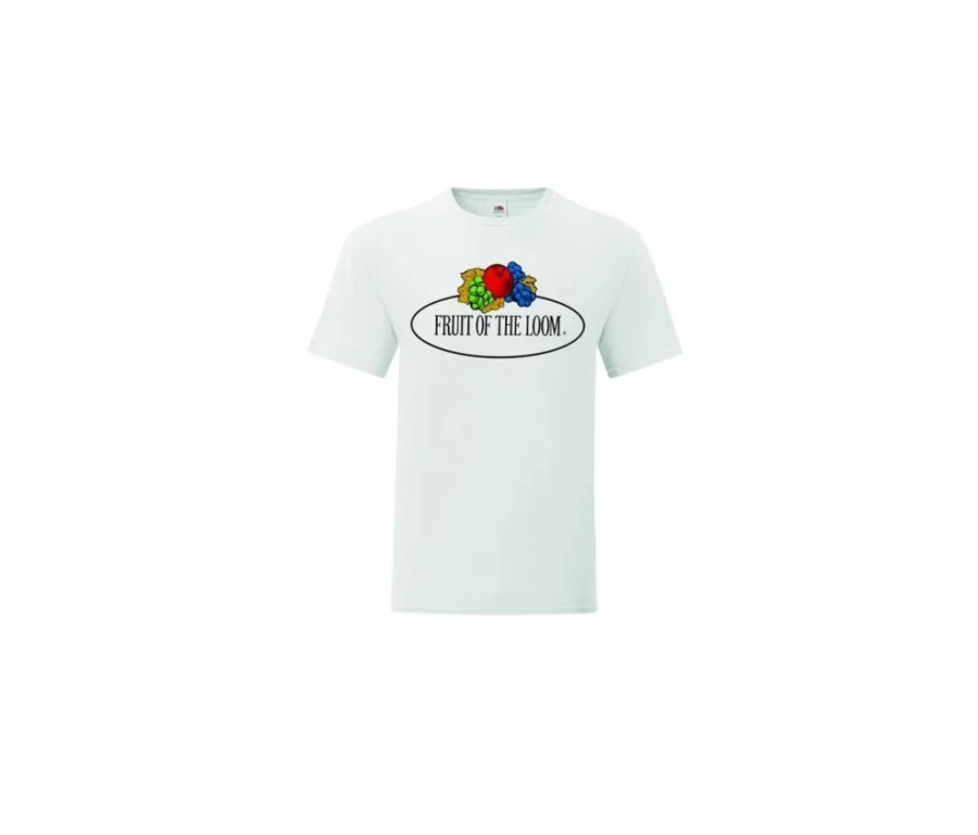 T-Shirts FRUIT OF THE LOOM VINTAGE | Fruit Of The Loom Vintage Scv150 - Heren T-Shirt Met Fruit Of The Loom-Logo